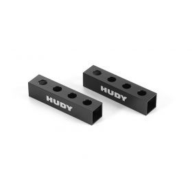 HUDY 107701 CHASSIS DROOP GAUGE SUPPORT BLOCKS (20 MM) FOR 1/8 - LW (2)