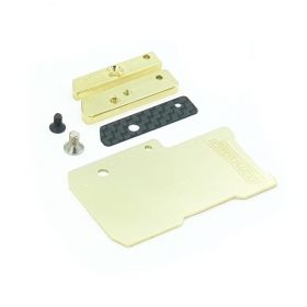 FLOATING ELECTRONICS WEIGHT PLATE SET FOR XRAY T4'20/'21 (BRASS)