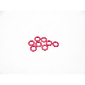 Hiro Seiko 3mm Alloy Spacer Set (1.0mm) [Red]