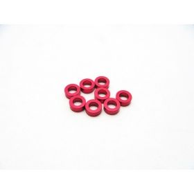 Hiro Seiko 3mm Alloy Spacer Set (2.0mm) [Red]